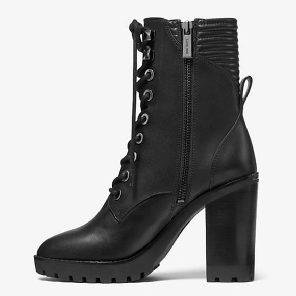 MK Bastian Leather Combat Boot - Picture 3 of 6